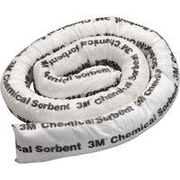 Chemical Sorbent Mini-Boom, Hazmat, 8' L x 3" W, 15.5 gal Absorbancy JN166 | Par Equipment
