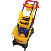 Multifunctional Mop Trolley, Down Press, 9.5 US Gal.(38 Quart), Yellow Par Equipment