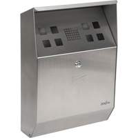 Smoking Receptacle, Wall-Mount, Stainless Steel, 1.6 Litres Capacity, 13-4/5" Height Par Equipment