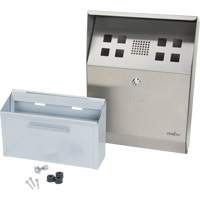 Smoking Receptacle, Wall-Mount, Stainless Steel, 1.6 Litres Capacity, 13-4/5" Height Par Equipment
