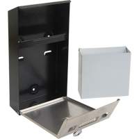 Smoking Receptacle, Wall-Mount, Stainless Steel, 1 Litre Capacity, 11-4/5" Height Par Equipment