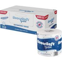 Snow Soft™ Premium Toilet Paper, 2 Ply, 600 Sheets/Roll, 145' Length, White JO164 | Par Equipment
