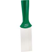 Handle-Mounted Stainless Steel Scraper, Green, 2" W x 8" L Par Equipment