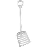 Ergonomic Large Sieve Shovel, 45" Length, Plastic, White Par Equipment