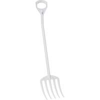 Hygienic Fork, 49" Length, Plastic, White Par Equipment