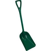 One-Piece Metal Detectable Shovel, 10" x 14" Blade, 37-1/2" Length, Plastic, Green Par Equipment