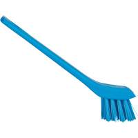 Brosse avec rebord grattoir, Soies Ferme, Longueur de 6", Bleu Par Equipment