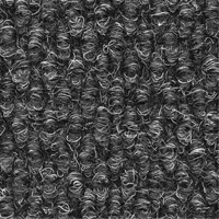 Supreme Knob Entrance Matting, Wiper/Scraper, 6-1/2' x 75-1/2' x 7/16", Charcoal Par Equipment