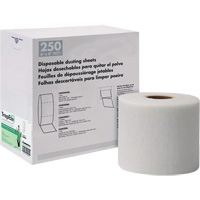 TrapEze&reg; Single Roll Disposable Dusting Sheets, Polyester, White Par Equipment