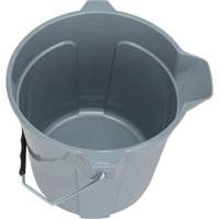 Round Bucket with Pouring Spout, 2.64 US Gal. (10.57 qt.) Capacity, Grey Par Equipment