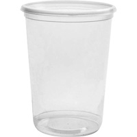 Magik 32 oz. Clear Deli Container without Lid, Plastic, Round Par Equipment