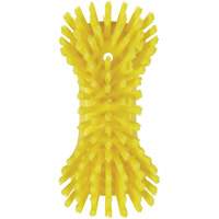 Hand Brush, Extra Stiff Bristles, 9-1/10" Long, Yellow Par Equipment