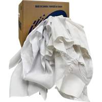Recycled Wiping Rags, Cotton, White, 10 lbs. JQ182 | Par Equipment