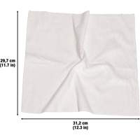 Washable Cleaning Cloths, Microfibre, White Par Equipment