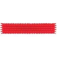 Push Broom Head, Fine/Stiff Bristles, 16-1/2", Polyester/Polypropylene, Red Par Equipment