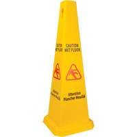 Wet Floor Safety Cone, Bilingual with Pictogram Par Equipment