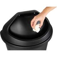 Half-Round Garbage Bin with Lid, Polyethylene, 21 US gal. Par Equipment