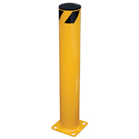 Butoir de s&eacute;curit&eacute;, Acier, 36" h x 5,5" la, Jaune Par Equipment