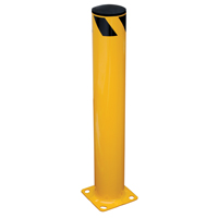 Butoir de s&eacute;curit&eacute;, Acier, 36" h x 5,5" la, Jaune Par Equipment