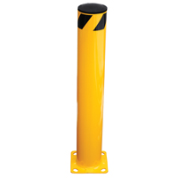 Butoir de s&eacute;curit&eacute;, Acier, 36" h x 5,5" la, Jaune Par Equipment