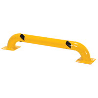 Low Profile Rack Guards, 4' W x 0.75' H, Yellow Par Equipment