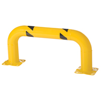 Low Profile Rack Guards, 3' W x 1.4' H, Yellow Par Equipment