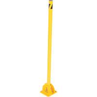 Butoirs repliables, Acier, 42" h x 1-3/4" la, Jaune Par Equipment