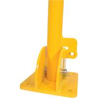 Butoirs repliables, Acier, 42" h x 1-3/4" la, Jaune Par Equipment