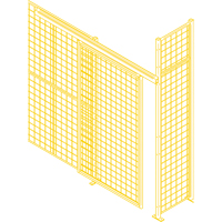 Wire Mesh Partition Components - Hardware Par Equipment