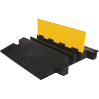 Protecteur de c&acirc;ble &agrave; traverse extr&ecirc;me Yellow Jacket, 2 canaux, 35,75" lo x 42,125" la x 5,125" h Par Equipment