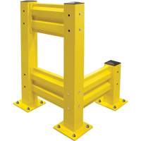 Barri&egrave;re de s&eacute;curit&eacute; de qualit&eacute; industrielle, Acier, 19" lo x 12" h, Jaune s&eacute;curit&eacute; OSHA Par Equipment