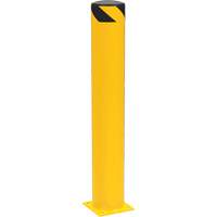 Bornes de s&eacute;curit&eacute; tubulaire, Acier, 42" h x 6-5/8" la, Jaune Par Equipment