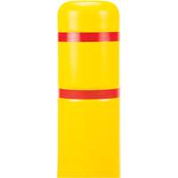 Capuchon en poly&eacute;thyl&egrave;ne pour borne de protection, 4-1/2" dia. x 52" l, Rouge/Jaune Par Equipment
