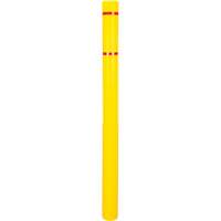 Polyethylene Bollard Cover, 4-1/2" Dia. x 64" L, Red/Yellow Par Equipment
