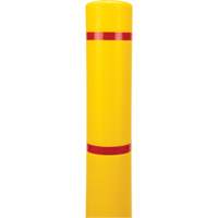 Polyethylene Bollard Cover, 4-1/2" Dia. x 64" L, Red/Yellow Par Equipment