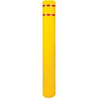Capuchon en poly&eacute;thyl&egrave;ne pour borne de protection, 6-5/8" dia. x 52" l, Rouge/Jaune Par Equipment