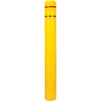 Capuchon en poly&eacute;thyl&egrave;ne pour borne de protection, 6-5/8" dia. x 60" l, Rouge/Jaune Par Equipment