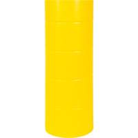 Capuchon en poly&eacute;thyl&egrave;ne pour borne de protection, 6-5/8" dia. x 60" l, Rouge/Jaune Par Equipment