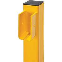End Post for Light-Duty Guard Rails, Steel, 42" H, Safety Yellow Par Equipment