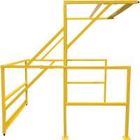 Mezzanine Safety Gate, 70" L x 77" H, 78" Raised, Yellow Par Equipment