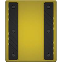 Cale de roue ultra-robuste pour l'exploitation mini&egrave;re Checkers Safety sans support, PEHD, Jaune, 14-1/2" la x 17-1/2" p x 16" h Par Equipment