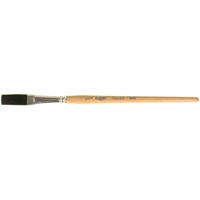 One Stroke Paint Brush, 1/2" Brush Width, Ox Hair, Wood Handle Par Equipment