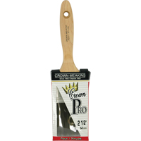 Pinceau &agrave; soies angulaires Crown Pro, Poly/nylon, Manche Bois, Largeur de 2-1/2" Par Equipment