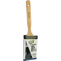 Pinceau &agrave; soies angulaires Crown Pro, Soies, Manche Bois, Largeur de 2-1/2" Par Equipment