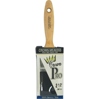 Pinceau &agrave; soies angulaires Crown Pro, Soies, Manche Bois, Largeur de 2-1/2" Par Equipment