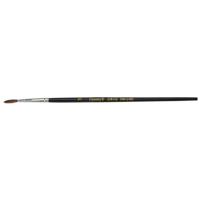 Black Pointed Bristle Artist Brush, 2.1 mm Brush Width, Camel Hair, Wood Handle Par Equipment