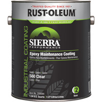 Rev&ecirc;tement dentretien &eacute;poxydique &agrave; base deau Sierra S60 Partie 2 Couche de fond, Gallon, Transparent Par Equipment