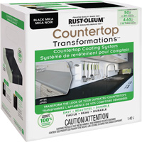 Syst&egrave;me de rev&ecirc;tement au mica pour comptoir Countertop Transformations, 1,42 L, Trousse, Mica noir Par Equipment