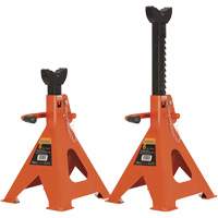 856A Jack Stands, Locking Handle/Ratchet, 6 Ton(s) Capacity, 15-1/2" - 24" H Par Equipment