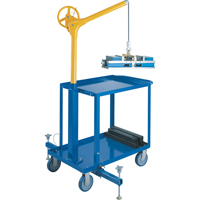 Tall Industrial Lifting Device with Mobile Cart, 500 lbs. (0.25 tons) Capacity Par Equipment